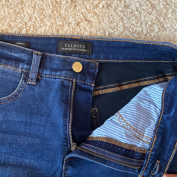 Talbots Flawless Five-Pocket Dark Wash Jeggings - Picture 5 of 10